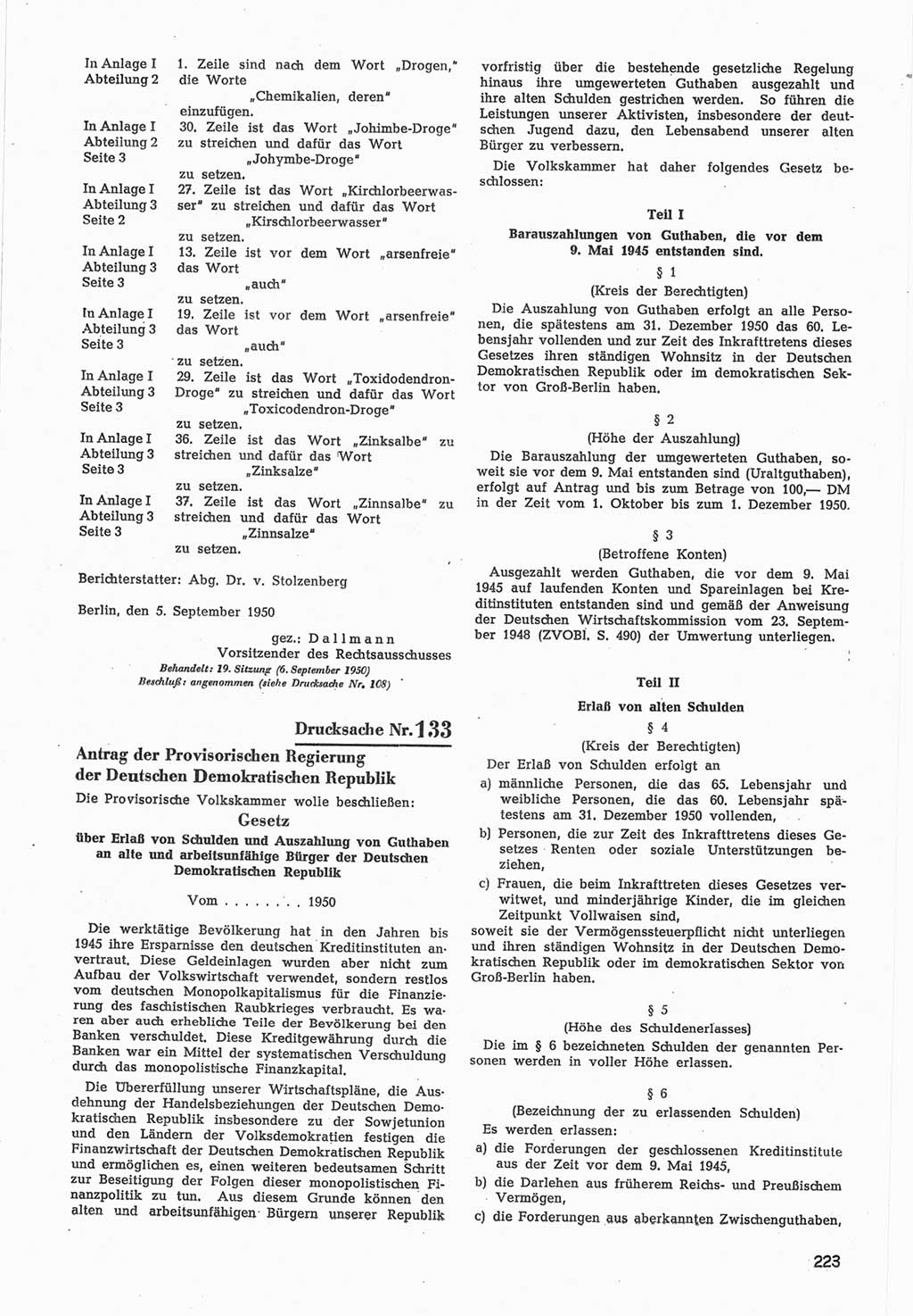 Provisorische Volkskammer (VK) der Deutschen Demokratischen Republik (DDR) 1949-1950, Dokument 825 (Prov. VK DDR 1949-1950, Dok. 825)