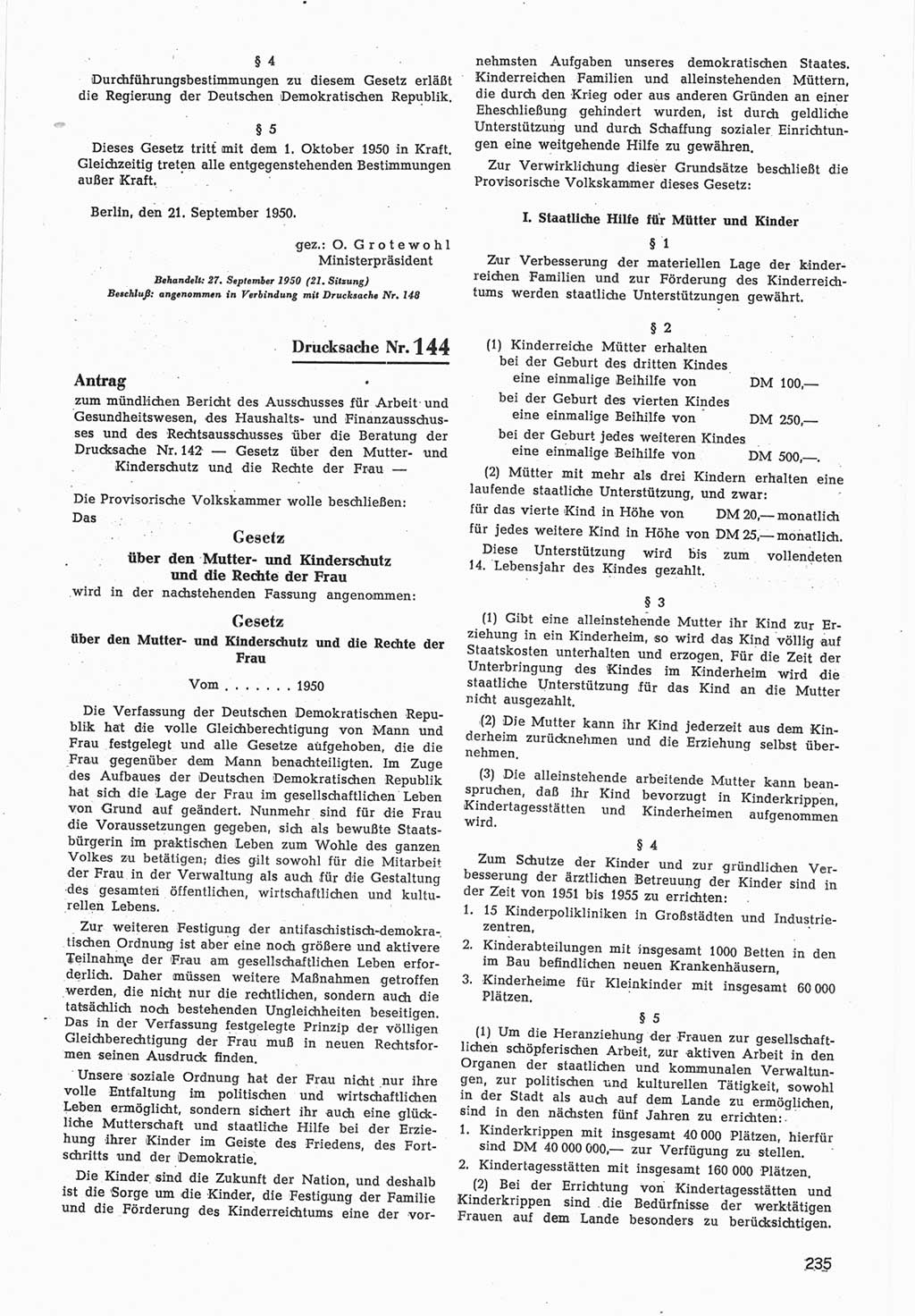 Provisorische Volkskammer (VK) der Deutschen Demokratischen Republik (DDR) 1949-1950, Dokument 837 (Prov. VK DDR 1949-1950, Dok. 837)