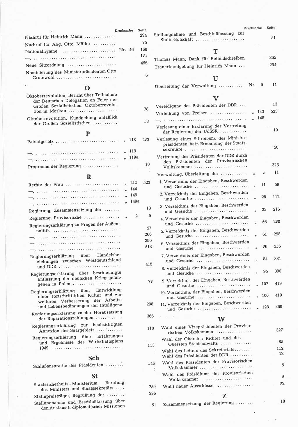 Provisorische Volkskammer (VK) der Deutschen Demokratischen Republik (DDR) 1949-1950, Dokument 850 (Prov. VK DDR 1949-1950, Dok. 850)