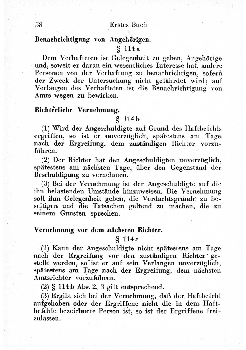 Strafprozeßordnung (StPO), Gerichtsverfassungsgesetz (GVG) und zahlreiche Nebengesetze der sowjetischen Besatzungszone (SBZ) in Deutschland 1949, Seite 58 (StPO GVG Ges. SBZ Dtl. 1949, S. 58)