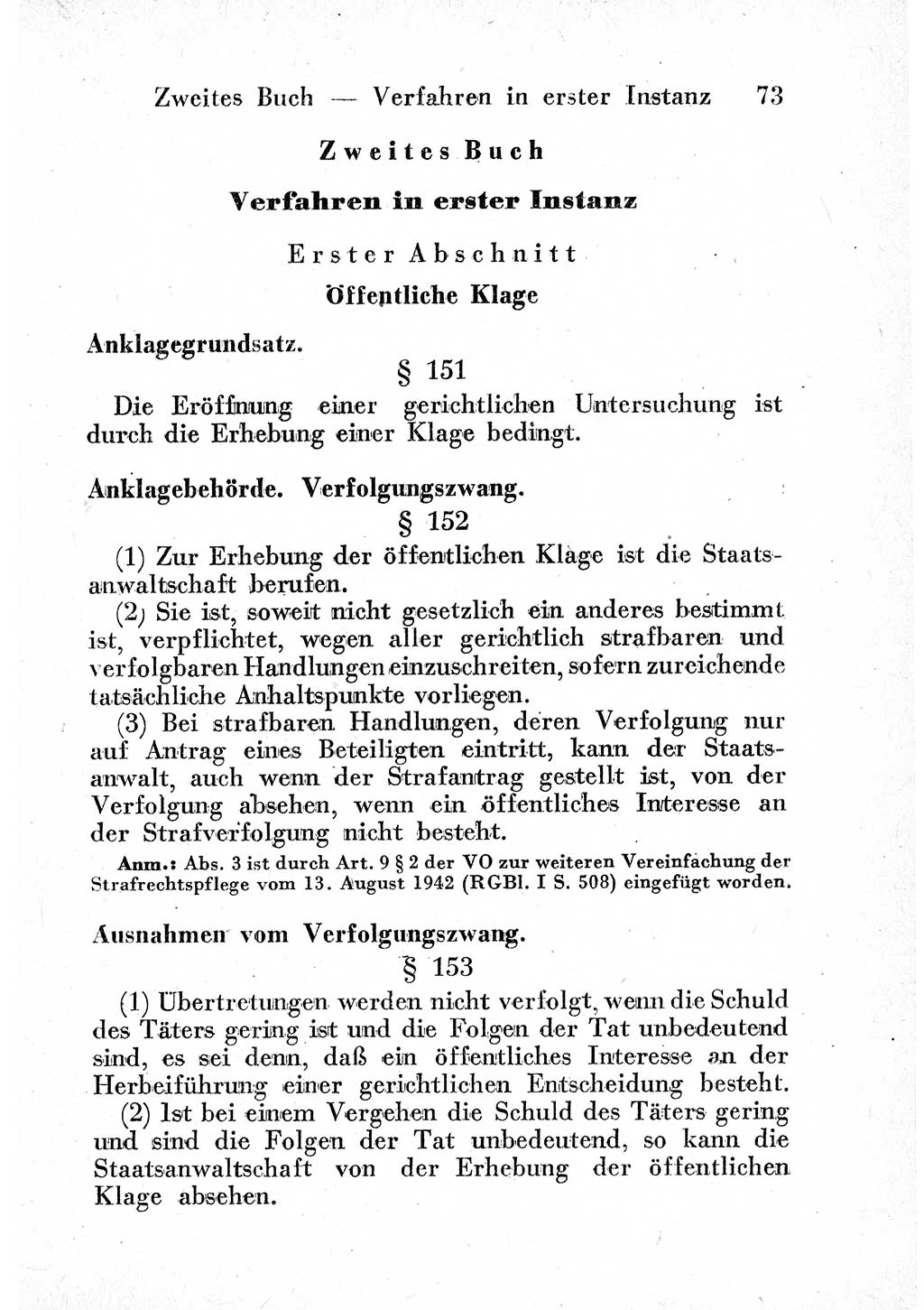 Strafprozeßordnung (StPO), Gerichtsverfassungsgesetz (GVG) und zahlreiche Nebengesetze der sowjetischen Besatzungszone (SBZ) in Deutschland 1949, Seite 73 (StPO GVG Ges. SBZ Dtl. 1949, S. 73)