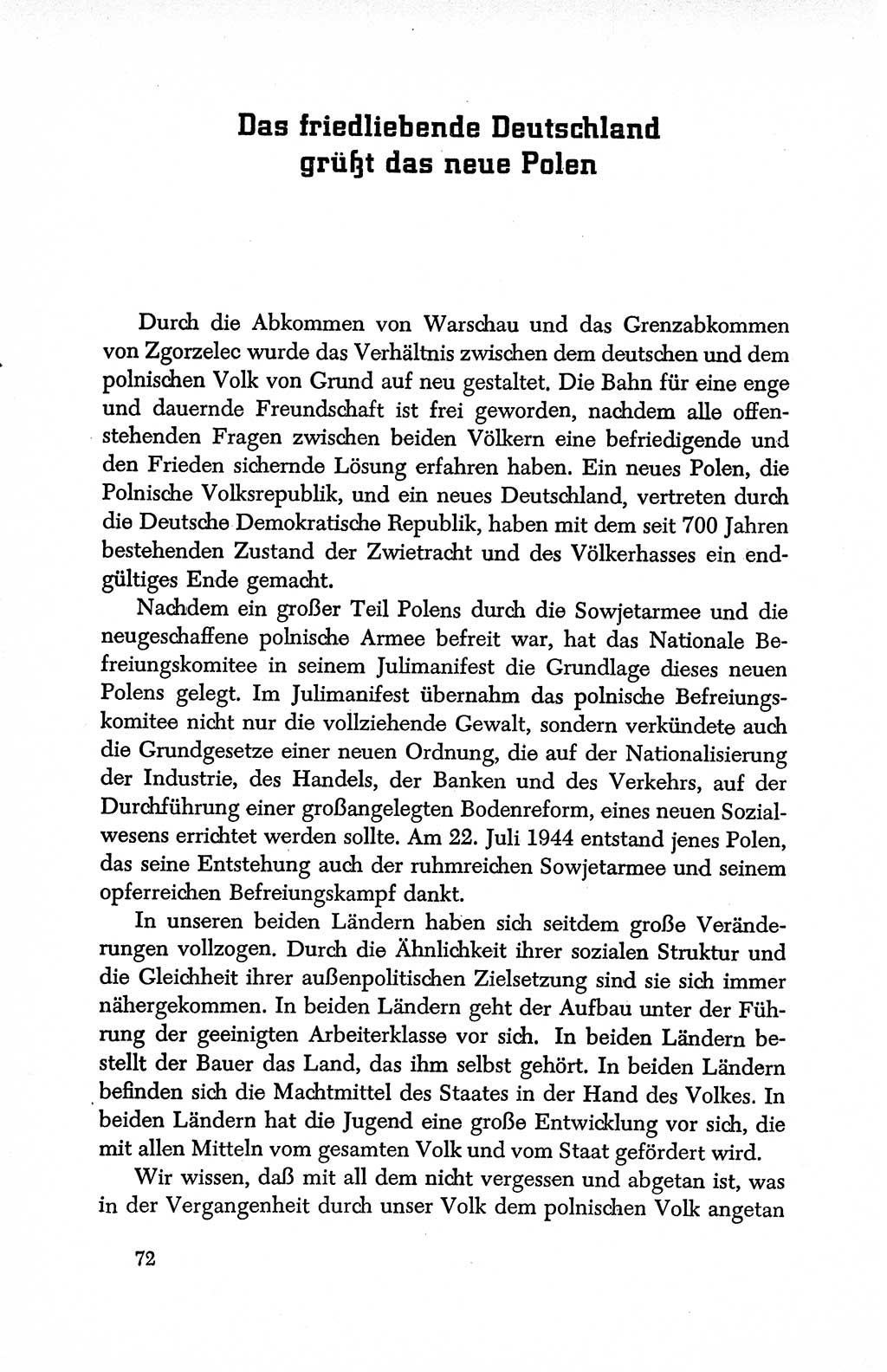 Dokumente der Sozialistischen Einheitspartei Deutschlands (SED) [Deutsche Demokratische Republik (DDR)] 1950-1952, Seite 72 (Dok. SED DDR 1950-1952, S. 72)