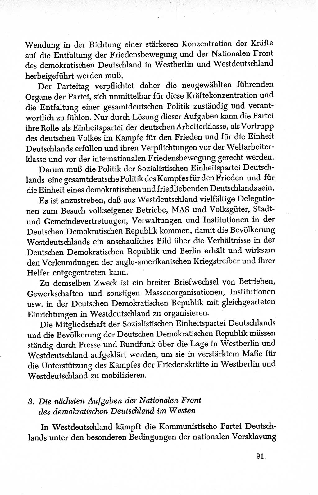 Dokumente der Sozialistischen Einheitspartei Deutschlands (SED) [Deutsche Demokratische Republik (DDR)] 1950-1952, Seite 91 (Dok. SED DDR 1950-1952, S. 91)