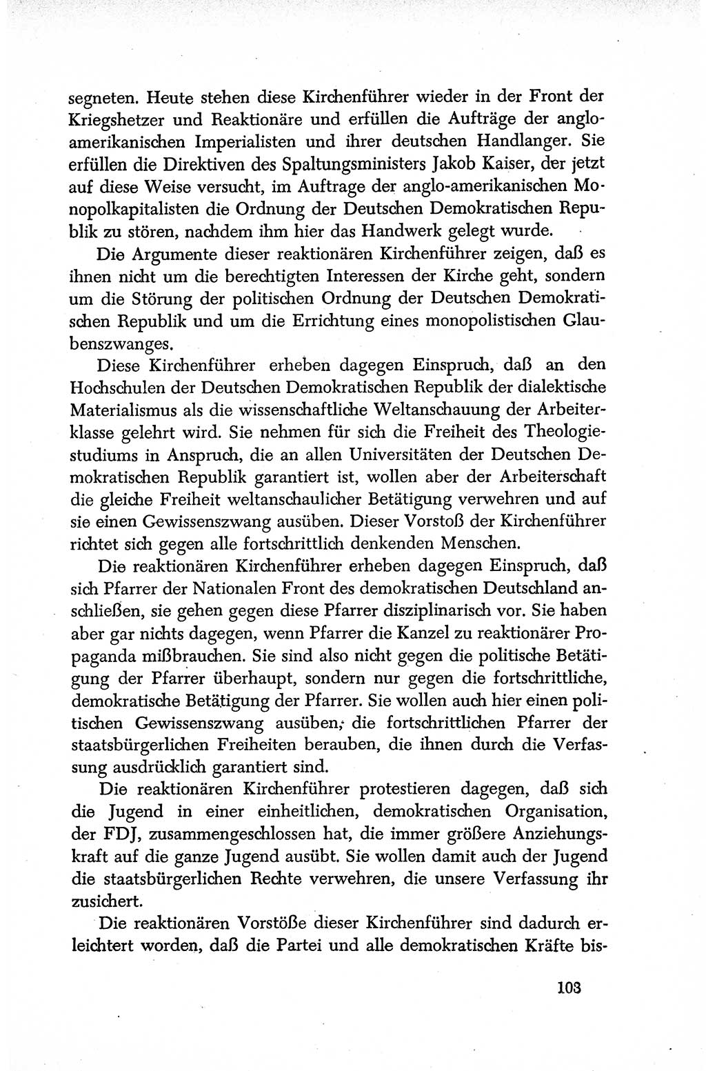 Dokumente der Sozialistischen Einheitspartei Deutschlands (SED) [Deutsche Demokratische Republik (DDR)] 1950-1952, Seite 103 (Dok. SED DDR 1950-1952, S. 103)