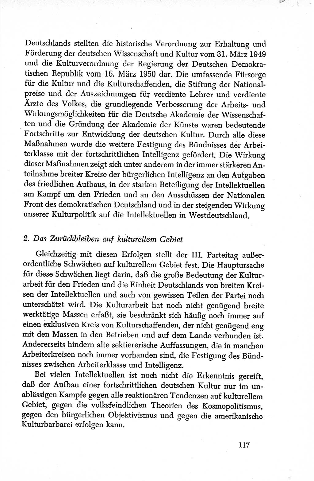 Dokumente der Sozialistischen Einheitspartei Deutschlands (SED) [Deutsche Demokratische Republik (DDR)] 1950-1952, Seite 117 (Dok. SED DDR 1950-1952, S. 117)