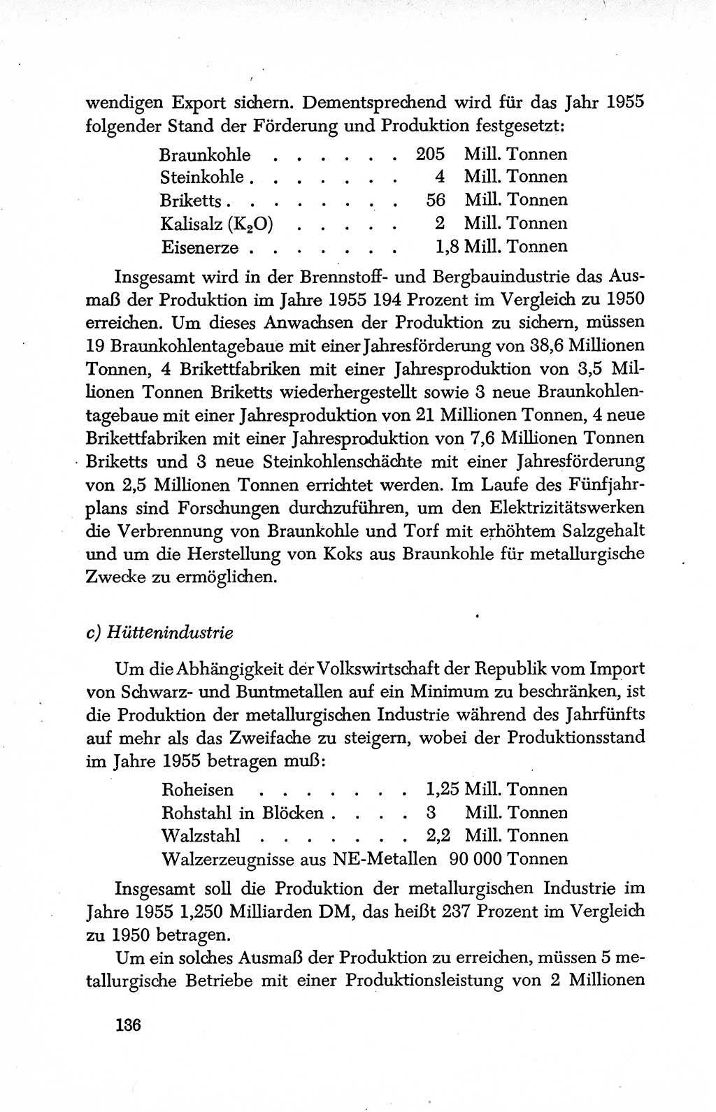 Dokumente der Sozialistischen Einheitspartei Deutschlands (SED) [Deutsche Demokratische Republik (DDR)] 1950-1952, Seite 136 (Dok. SED DDR 1950-1952, S. 136)