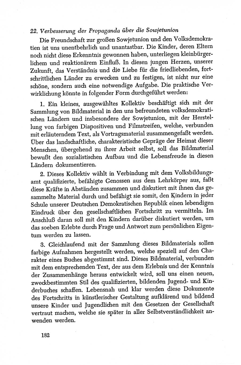 Dokumente der Sozialistischen Einheitspartei Deutschlands (SED) [Deutsche Demokratische Republik (DDR)] 1950-1952, Seite 182 (Dok. SED DDR 1950-1952, S. 182)