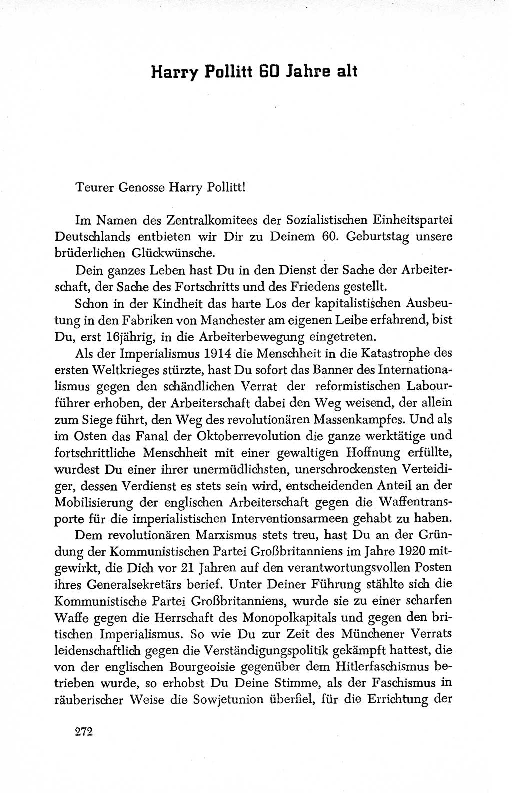 Dokumente der Sozialistischen Einheitspartei Deutschlands (SED) [Deutsche Demokratische Republik (DDR)] 1950-1952, Seite 272 (Dok. SED DDR 1950-1952, S. 272)