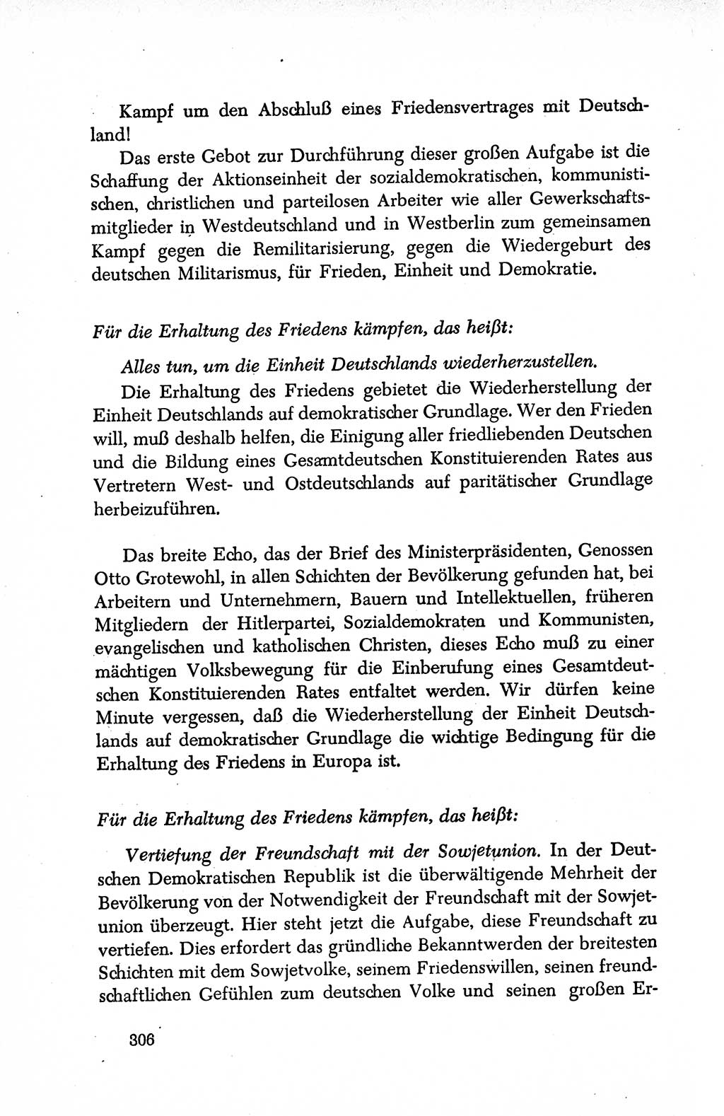 Dokumente der Sozialistischen Einheitspartei Deutschlands (SED) [Deutsche Demokratische Republik (DDR)] 1950-1952, Seite 306 (Dok. SED DDR 1950-1952, S. 306)