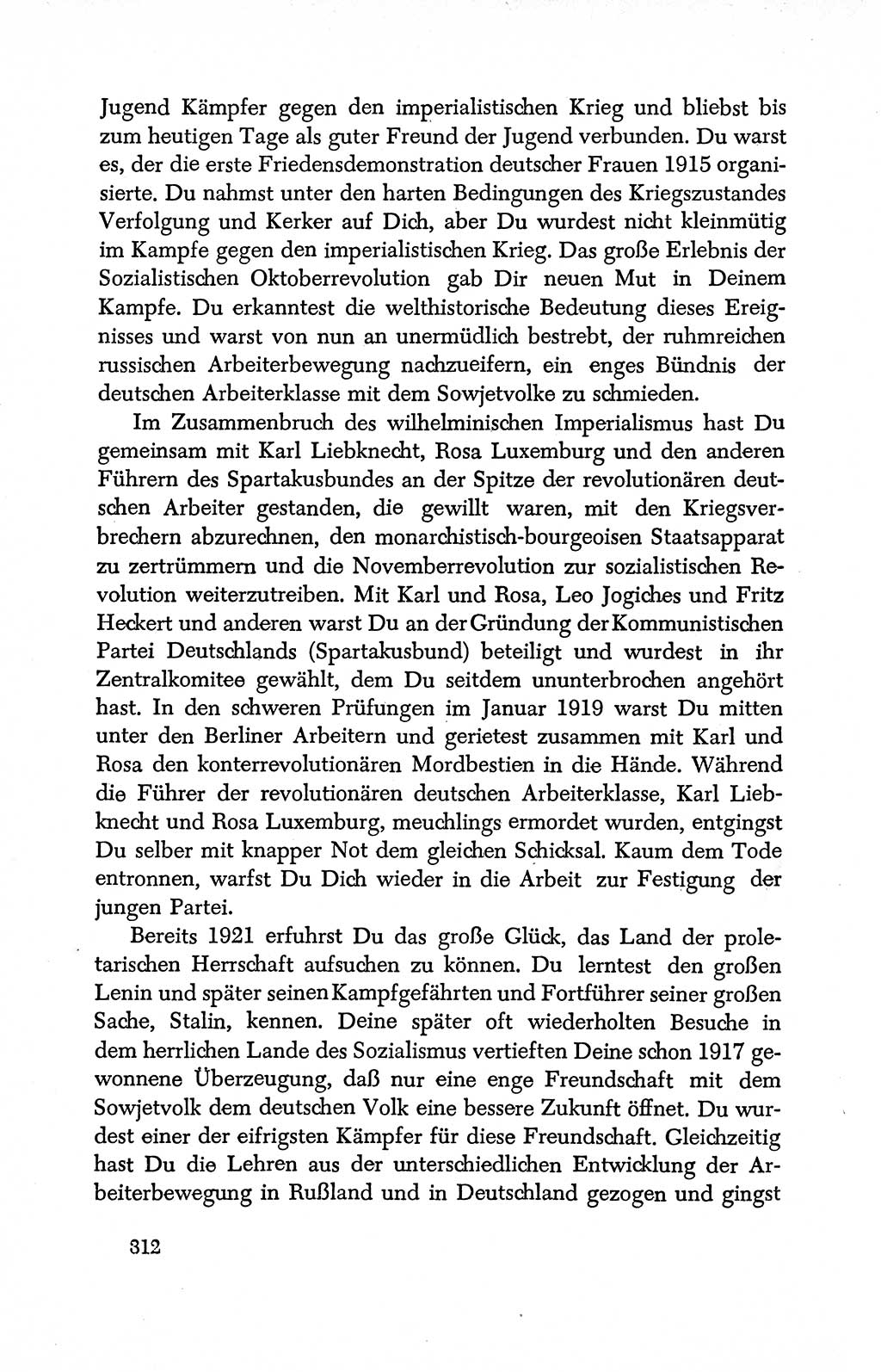 Dokumente der Sozialistischen Einheitspartei Deutschlands (SED) [Deutsche Demokratische Republik (DDR)] 1950-1952, Seite 312 (Dok. SED DDR 1950-1952, S. 312)