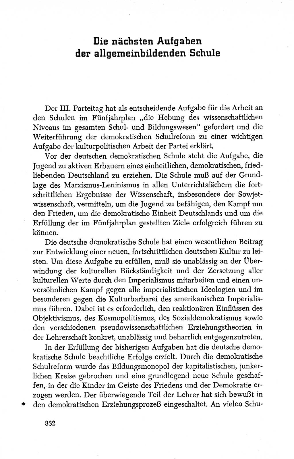 Dokumente der Sozialistischen Einheitspartei Deutschlands (SED) [Deutsche Demokratische Republik (DDR)] 1950-1952, Seite 332 (Dok. SED DDR 1950-1952, S. 332)