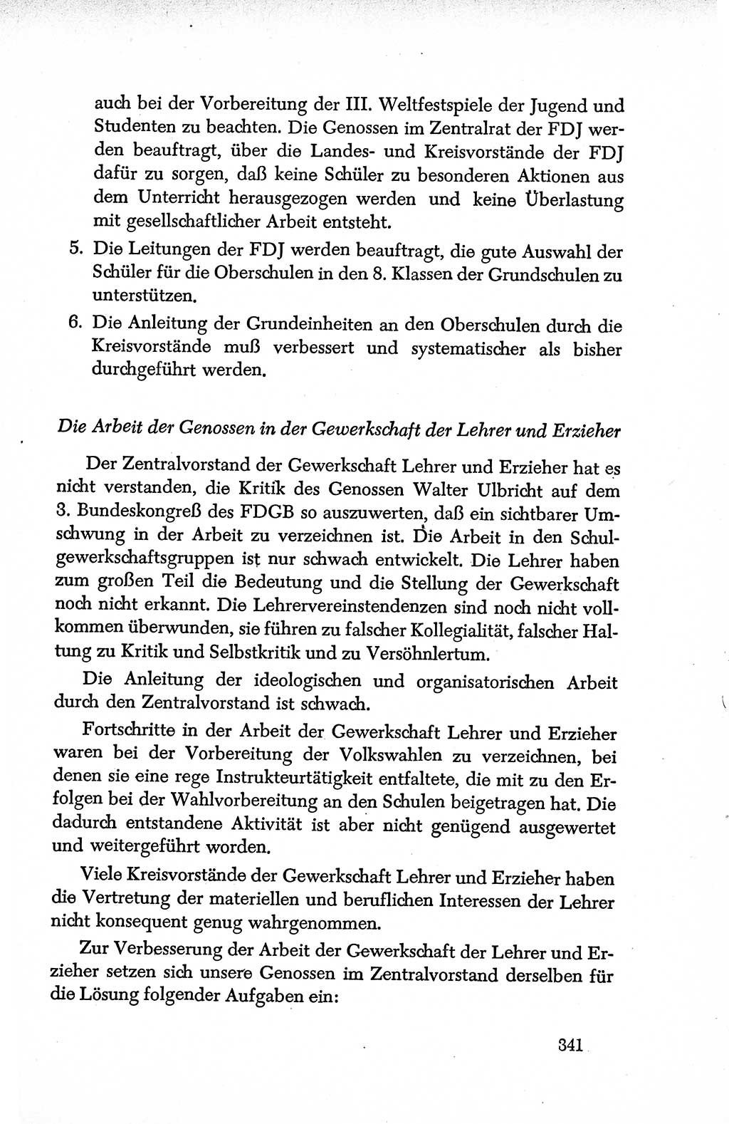 Dokumente der Sozialistischen Einheitspartei Deutschlands (SED) [Deutsche Demokratische Republik (DDR)] 1950-1952, Seite 341 (Dok. SED DDR 1950-1952, S. 341)