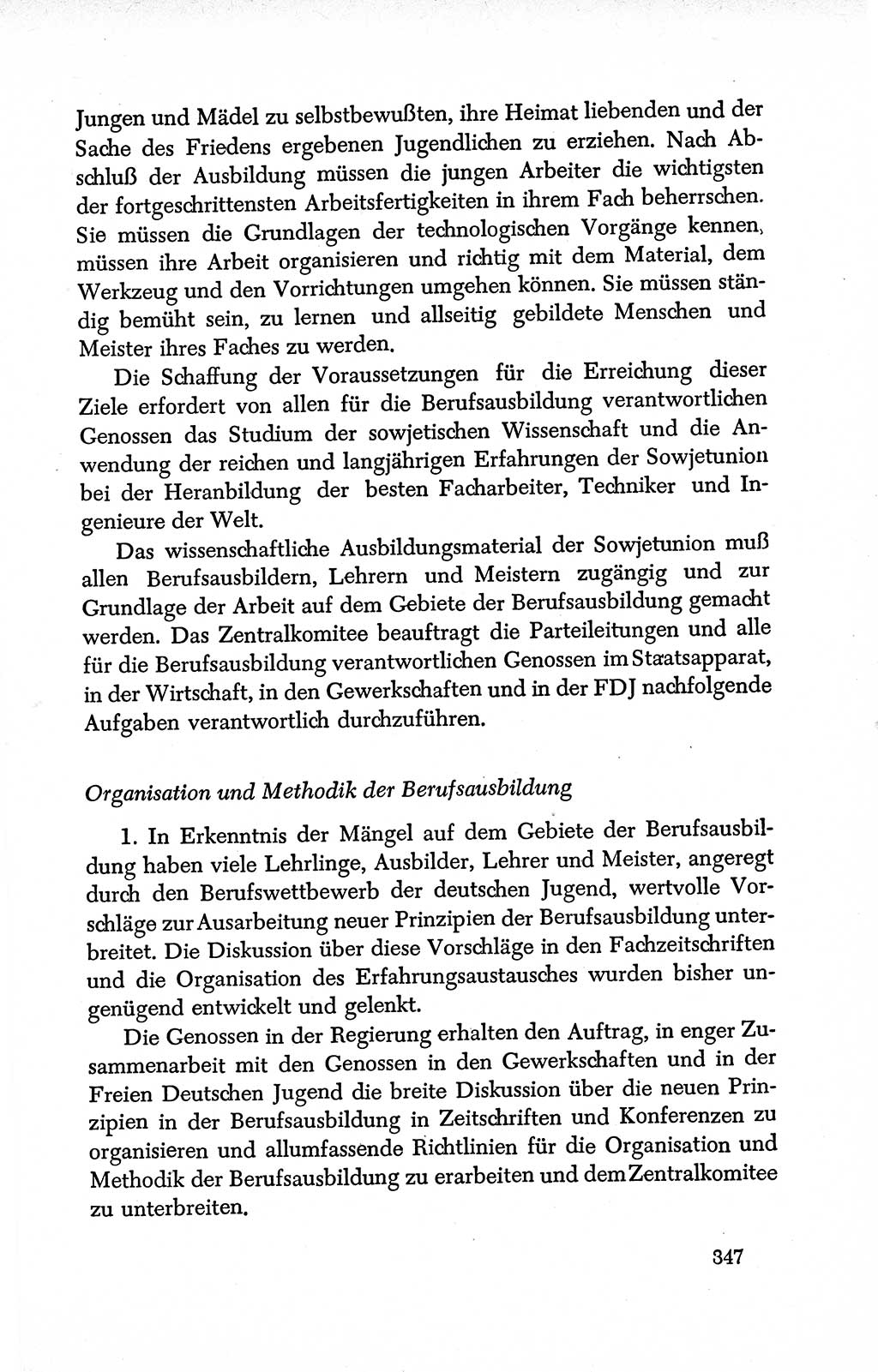 Dokumente der Sozialistischen Einheitspartei Deutschlands (SED) [Deutsche Demokratische Republik (DDR)] 1950-1952, Seite 347 (Dok. SED DDR 1950-1952, S. 347)