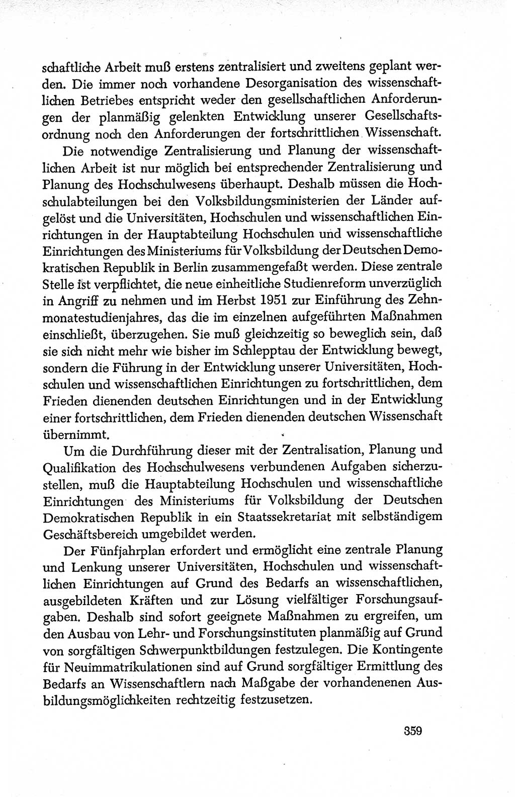 Dokumente der Sozialistischen Einheitspartei Deutschlands (SED) [Deutsche Demokratische Republik (DDR)] 1950-1952, Seite 359 (Dok. SED DDR 1950-1952, S. 359)