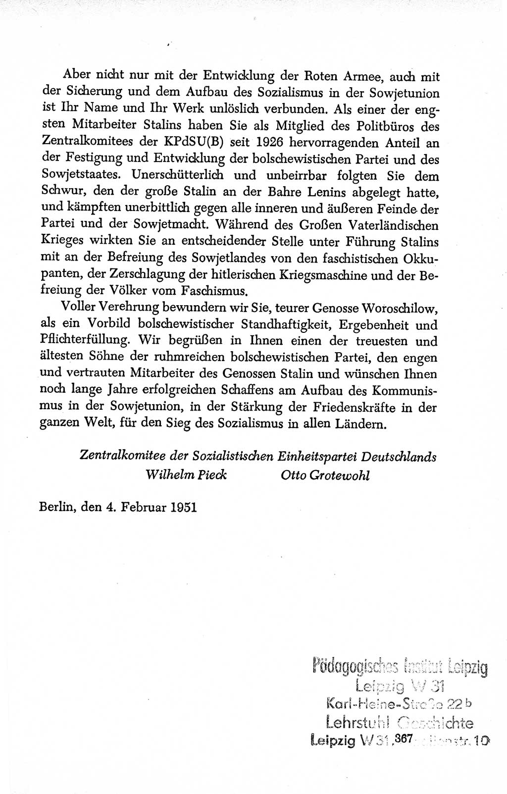 Dokumente der Sozialistischen Einheitspartei Deutschlands (SED) [Deutsche Demokratische Republik (DDR)] 1950-1952, Seite 367 (Dok. SED DDR 1950-1952, S. 367)