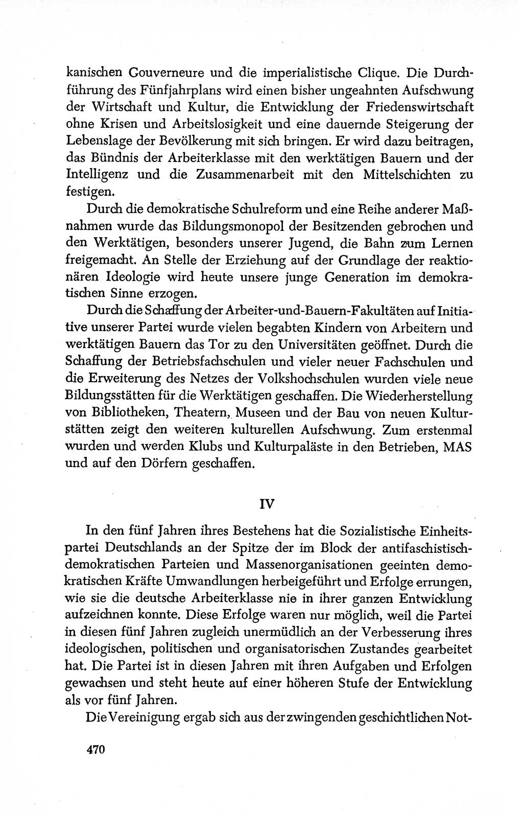 Dokumente der Sozialistischen Einheitspartei Deutschlands (SED) [Deutsche Demokratische Republik (DDR)] 1950-1952, Seite 470 (Dok. SED DDR 1950-1952, S. 470)
