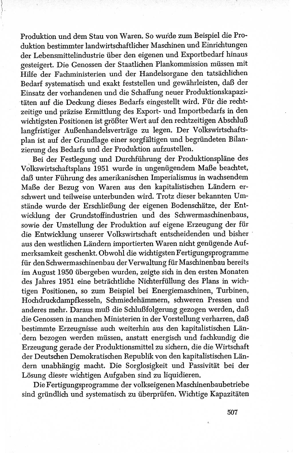 Dokumente der Sozialistischen Einheitspartei Deutschlands (SED) [Deutsche Demokratische Republik (DDR)] 1950-1952, Seite 507 (Dok. SED DDR 1950-1952, S. 507)