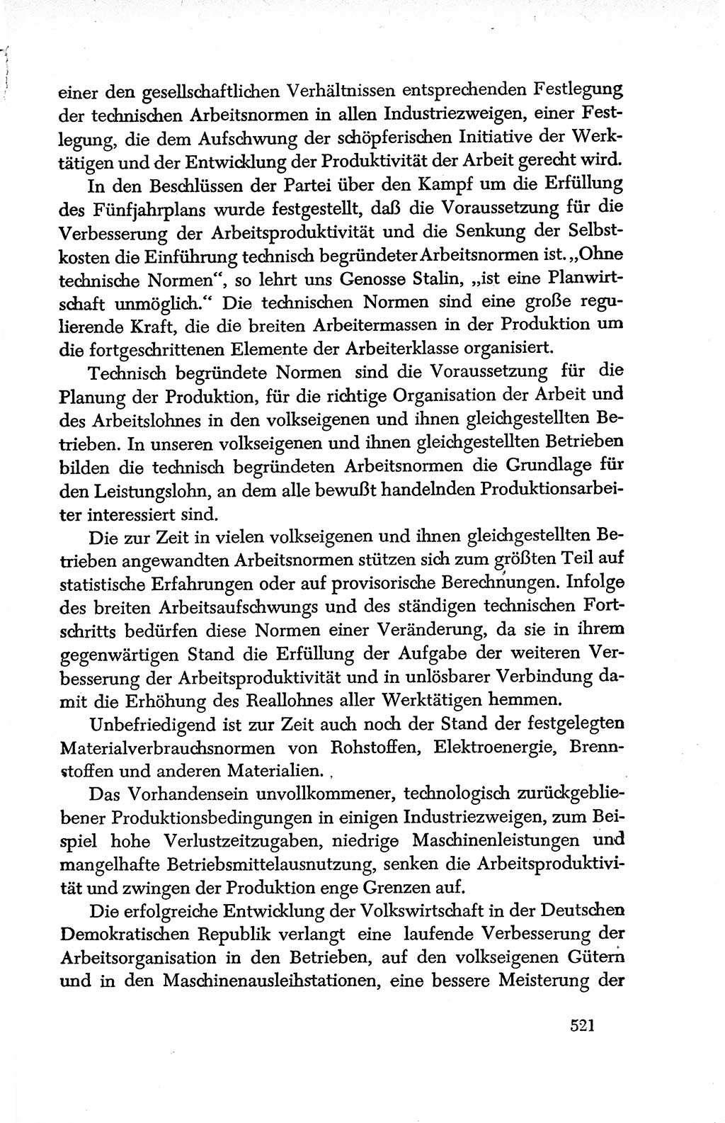 Dokumente der Sozialistischen Einheitspartei Deutschlands (SED) [Deutsche Demokratische Republik (DDR)] 1950-1952, Seite 521 (Dok. SED DDR 1950-1952, S. 521)