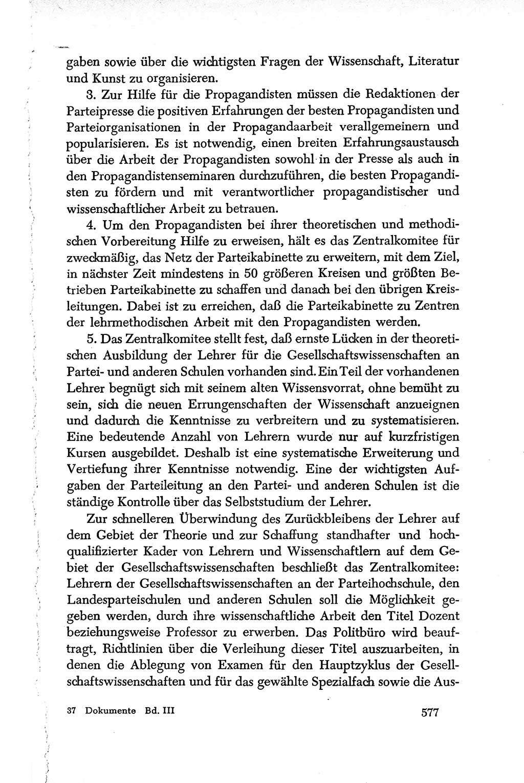 Dokumente der Sozialistischen Einheitspartei Deutschlands (SED) [Deutsche Demokratische Republik (DDR)] 1950-1952, Seite 577 (Dok. SED DDR 1950-1952, S. 577)