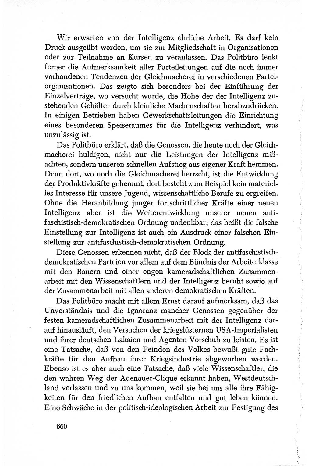 Dokumente der Sozialistischen Einheitspartei Deutschlands (SED) [Deutsche Demokratische Republik (DDR)] 1950-1952, Seite 660 (Dok. SED DDR 1950-1952, S. 660)