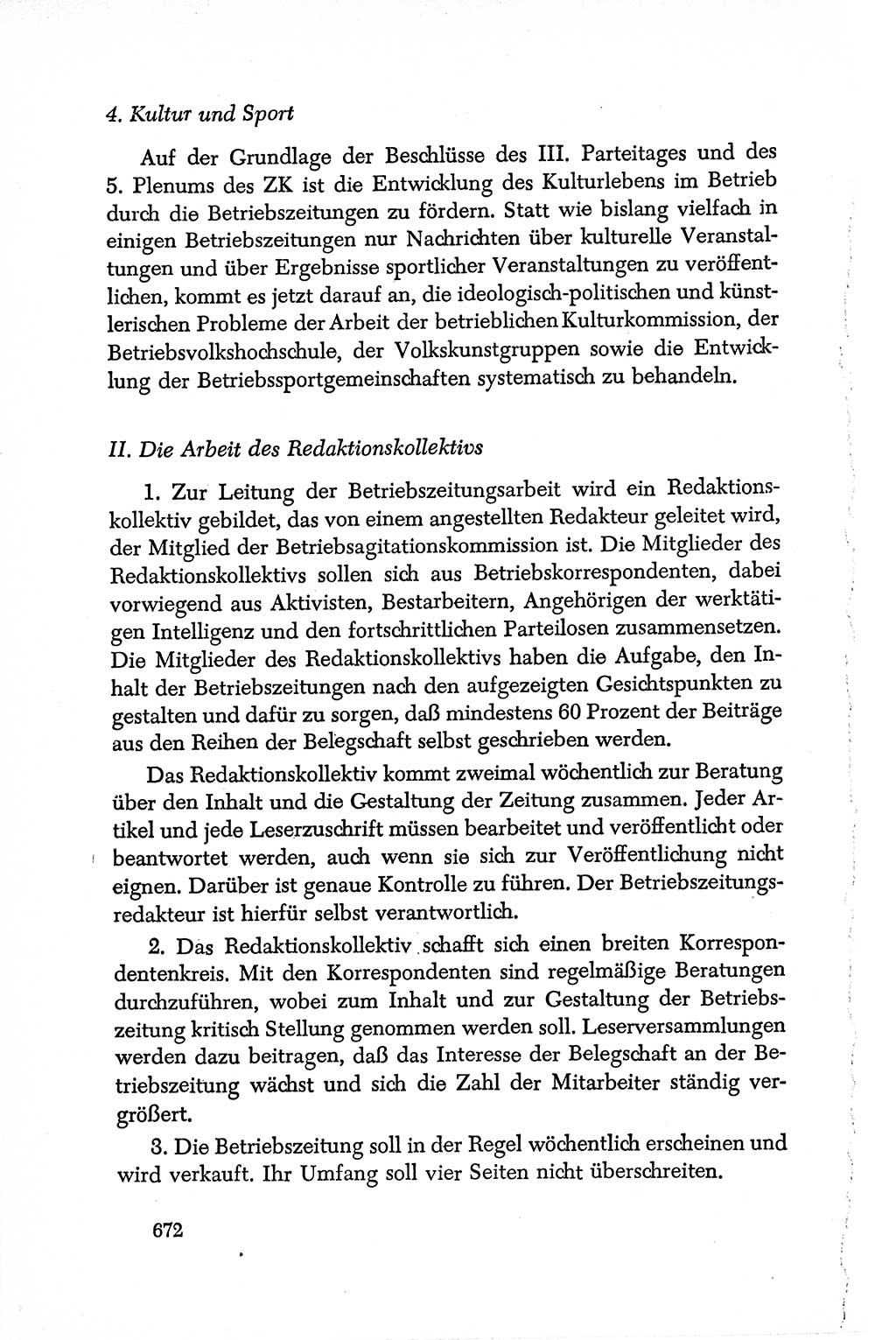 Dokumente der Sozialistischen Einheitspartei Deutschlands (SED) [Deutsche Demokratische Republik (DDR)] 1950-1952, Seite 672 (Dok. SED DDR 1950-1952, S. 672)