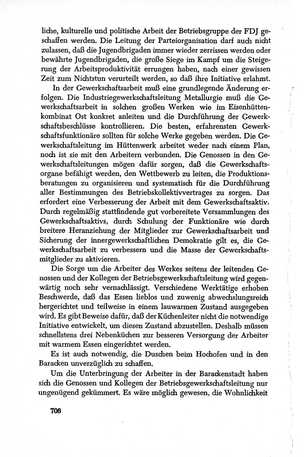 Dokumente der Sozialistischen Einheitspartei Deutschlands (SED) [Deutsche Demokratische Republik (DDR)] 1950-1952, Seite 706 (Dok. SED DDR 1950-1952, S. 706)