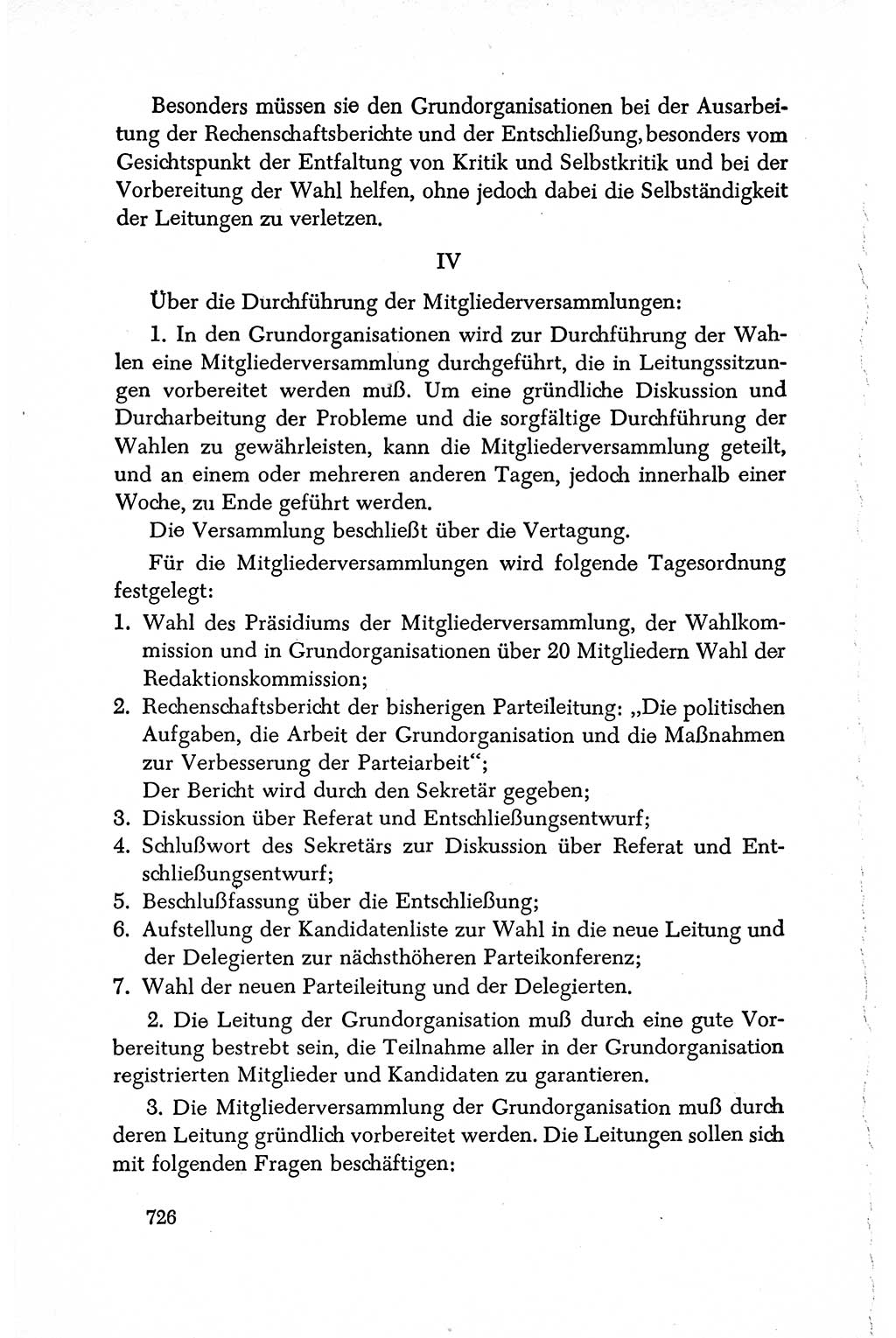 Dokumente der Sozialistischen Einheitspartei Deutschlands (SED) [Deutsche Demokratische Republik (DDR)] 1950-1952, Seite 726 (Dok. SED DDR 1950-1952, S. 726)