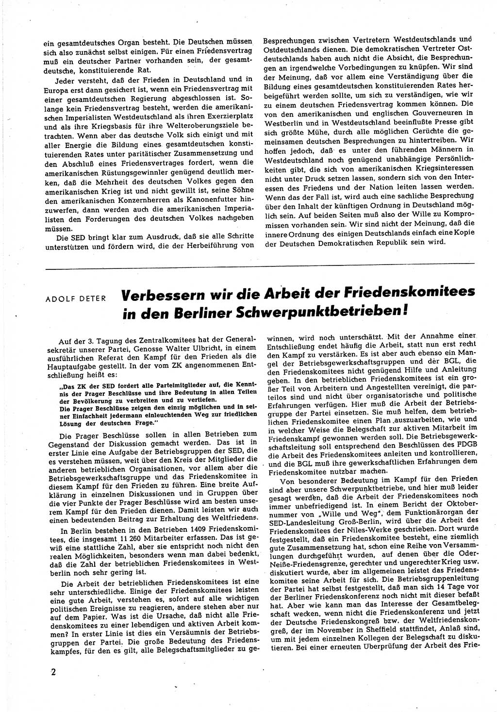 Neuer Weg (NW), Halbmonatsschrift für aktuelle Fragen der Arbeiterbewegung [Zentralkomitee (ZK) Sozialistische Einheitspartei Deutschlands (SED)], 5. Jahrgang [Deutsche Demokratische Republik (DDR)] 1950, Heft 22/2 (NW ZK SED DDR 1950, H. 22/2)