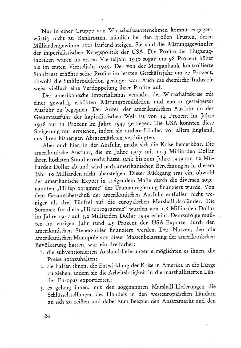 Protokoll der Verhandlungen des Ⅲ. Parteitages der Sozialistischen Einheitspartei Deutschlands (SED) [Deutsche Demokratische Republik (DDR)] 1950, Band 1, Seite 24 (Prot. Verh. Ⅲ. PT SED DDR 1950, Bd. 1, S. 24)