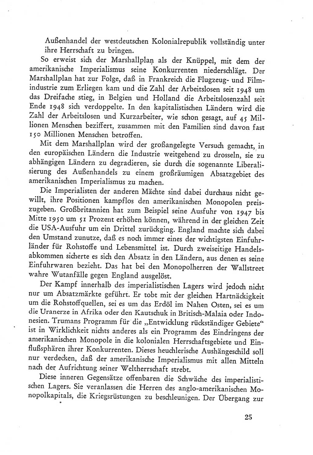 Protokoll der Verhandlungen des Ⅲ. Parteitages der Sozialistischen Einheitspartei Deutschlands (SED) [Deutsche Demokratische Republik (DDR)] 1950, Band 1, Seite 25 (Prot. Verh. Ⅲ. PT SED DDR 1950, Bd. 1, S. 25)