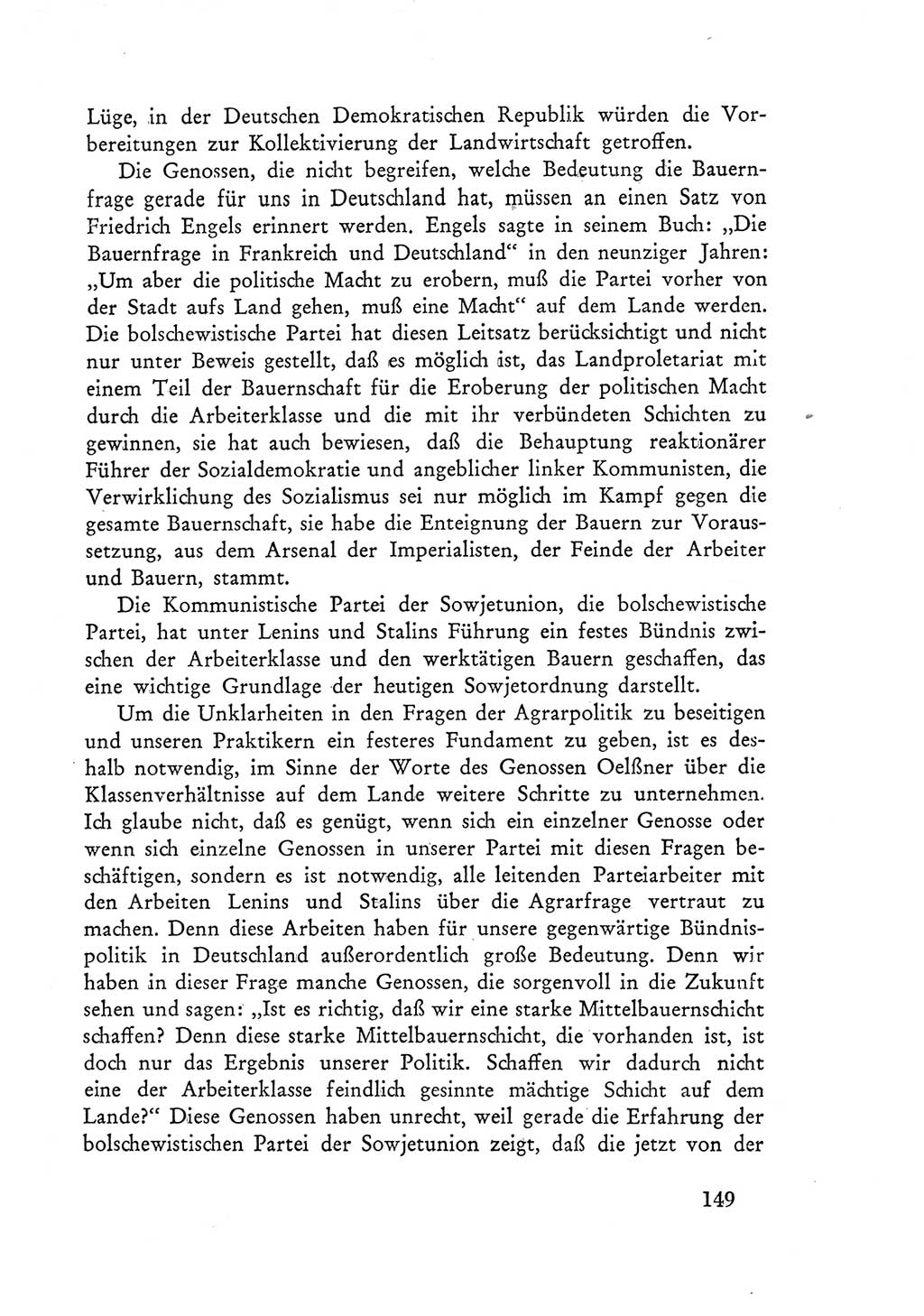 Protokoll der Verhandlungen des Ⅲ. Parteitages der Sozialistischen Einheitspartei Deutschlands (SED) [Deutsche Demokratische Republik (DDR)] 1950, Band 1, Seite 149 (Prot. Verh. Ⅲ. PT SED DDR 1950, Bd. 1, S. 149)