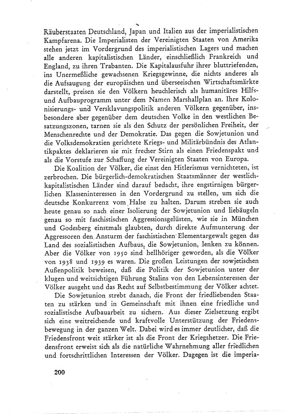 Protokoll der Verhandlungen des Ⅲ. Parteitages der Sozialistischen Einheitspartei Deutschlands (SED) [Deutsche Demokratische Republik (DDR)] 1950, Band 1, Seite 200 (Prot. Verh. Ⅲ. PT SED DDR 1950, Bd. 1, S. 200)