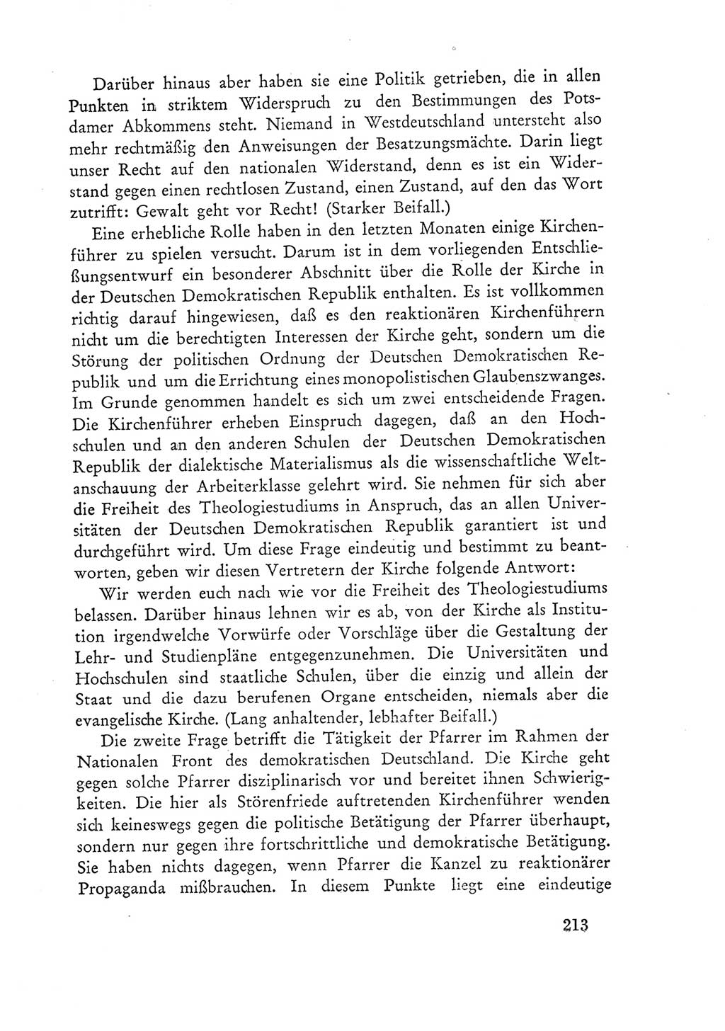 Protokoll der Verhandlungen des Ⅲ. Parteitages der Sozialistischen Einheitspartei Deutschlands (SED) [Deutsche Demokratische Republik (DDR)] 1950, Band 1, Seite 213 (Prot. Verh. Ⅲ. PT SED DDR 1950, Bd. 1, S. 213)