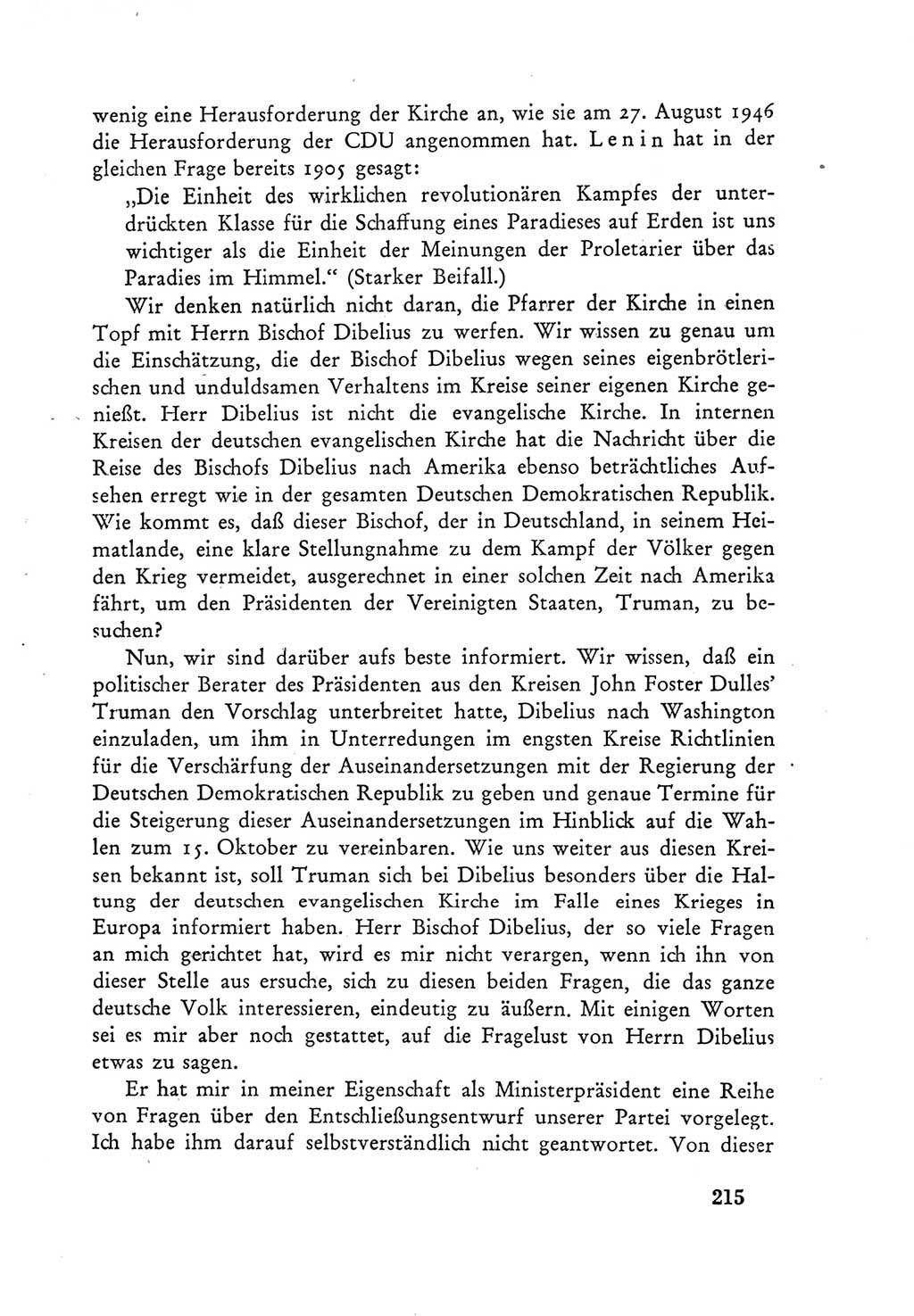 Protokoll der Verhandlungen des Ⅲ. Parteitages der Sozialistischen Einheitspartei Deutschlands (SED) [Deutsche Demokratische Republik (DDR)] 1950, Band 1, Seite 215 (Prot. Verh. Ⅲ. PT SED DDR 1950, Bd. 1, S. 215)