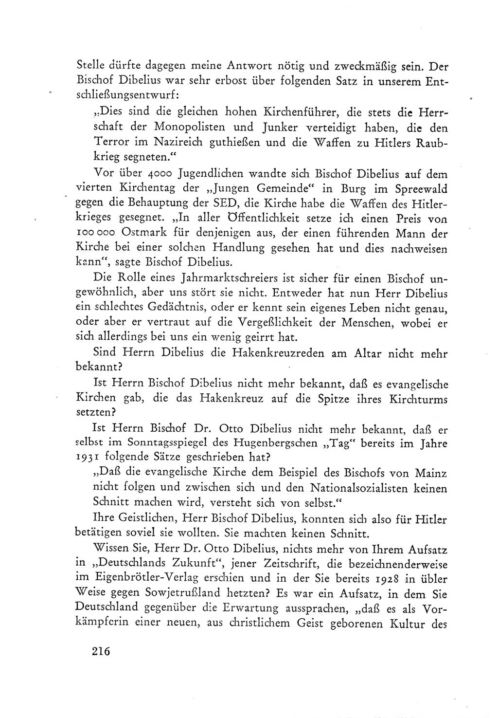 Protokoll der Verhandlungen des Ⅲ. Parteitages der Sozialistischen Einheitspartei Deutschlands (SED) [Deutsche Demokratische Republik (DDR)] 1950, Band 1, Seite 216 (Prot. Verh. Ⅲ. PT SED DDR 1950, Bd. 1, S. 216)