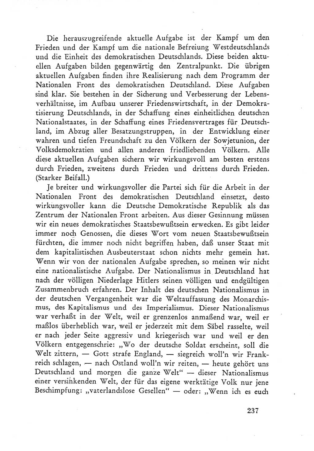 Protokoll der Verhandlungen des Ⅲ. Parteitages der Sozialistischen Einheitspartei Deutschlands (SED) [Deutsche Demokratische Republik (DDR)] 1950, Band 1, Seite 237 (Prot. Verh. Ⅲ. PT SED DDR 1950, Bd. 1, S. 237)