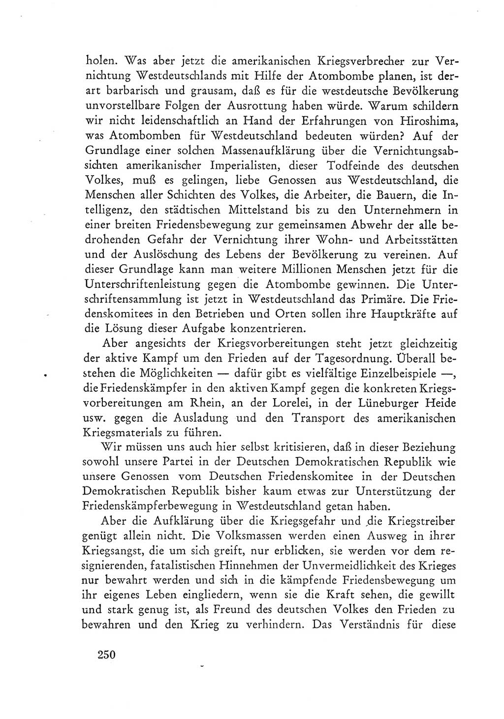 Protokoll der Verhandlungen des Ⅲ. Parteitages der Sozialistischen Einheitspartei Deutschlands (SED) [Deutsche Demokratische Republik (DDR)] 1950, Band 1, Seite 250 (Prot. Verh. Ⅲ. PT SED DDR 1950, Bd. 1, S. 250)