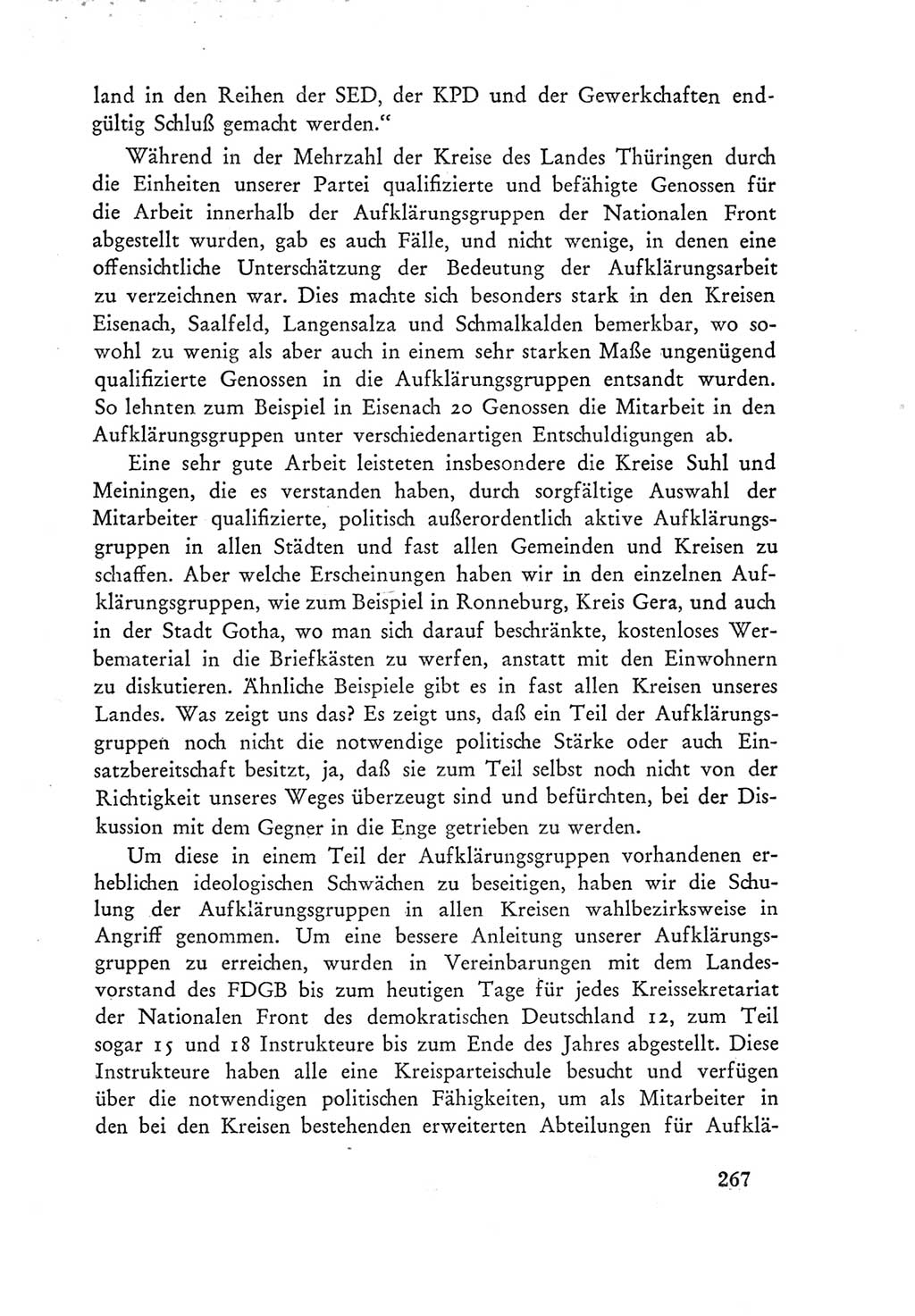 Protokoll der Verhandlungen des Ⅲ. Parteitages der Sozialistischen Einheitspartei Deutschlands (SED) [Deutsche Demokratische Republik (DDR)] 1950, Band 1, Seite 267 (Prot. Verh. Ⅲ. PT SED DDR 1950, Bd. 1, S. 267)