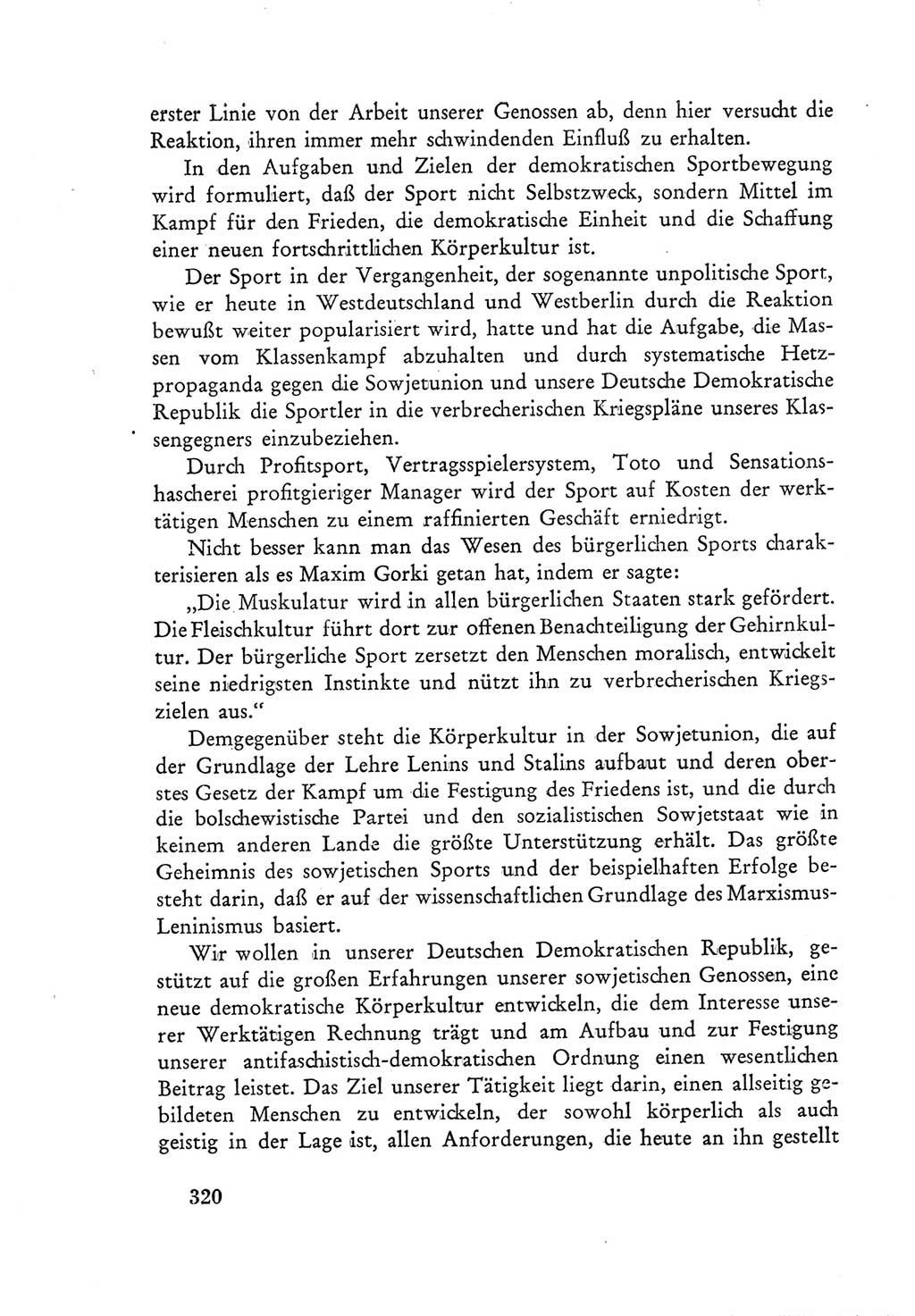 Protokoll der Verhandlungen des Ⅲ. Parteitages der Sozialistischen Einheitspartei Deutschlands (SED) [Deutsche Demokratische Republik (DDR)] 1950, Band 1, Seite 320 (Prot. Verh. Ⅲ. PT SED DDR 1950, Bd. 1, S. 320)