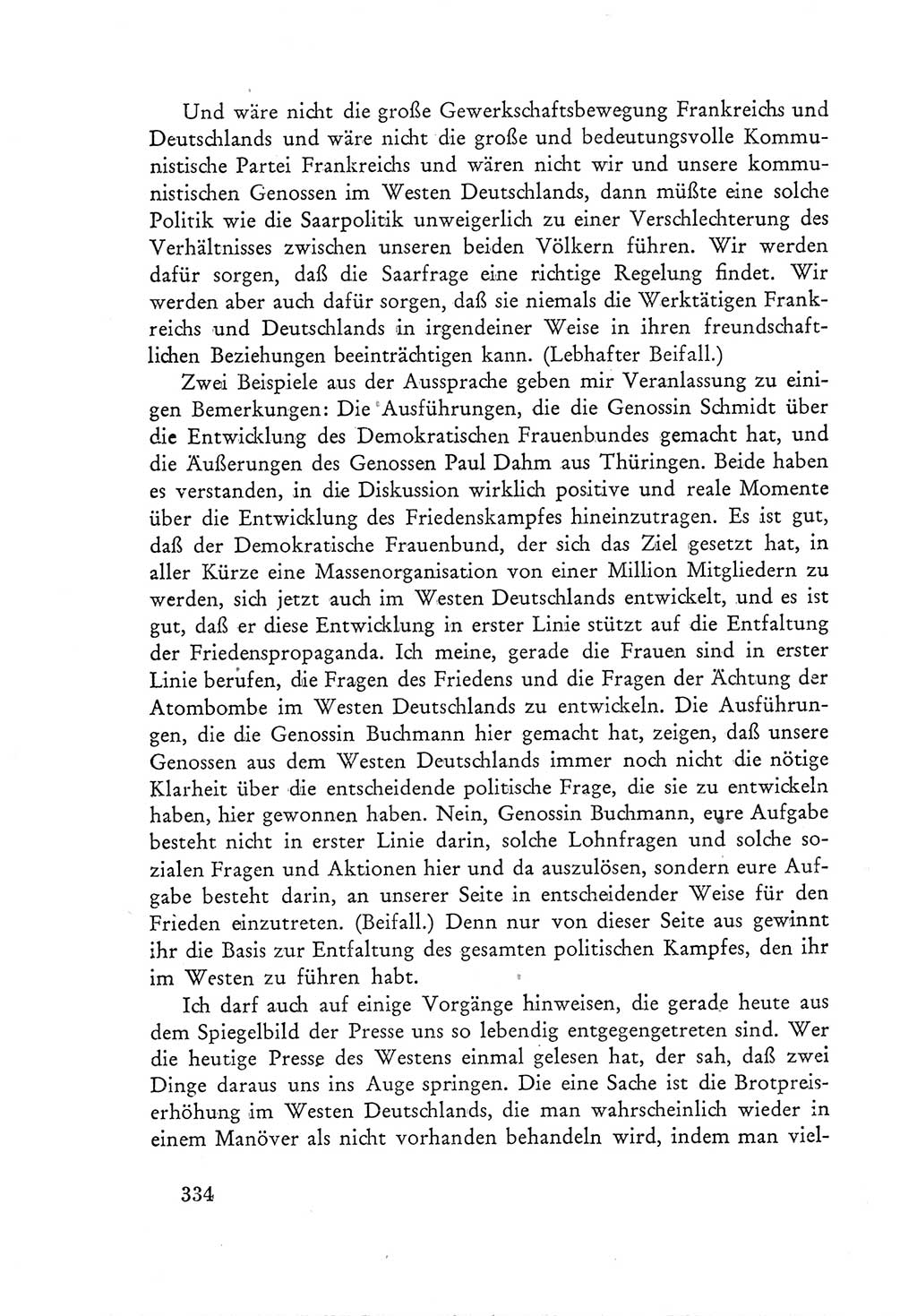 Protokoll der Verhandlungen des Ⅲ. Parteitages der Sozialistischen Einheitspartei Deutschlands (SED) [Deutsche Demokratische Republik (DDR)] 1950, Band 1, Seite 334 (Prot. Verh. Ⅲ. PT SED DDR 1950, Bd. 1, S. 334)