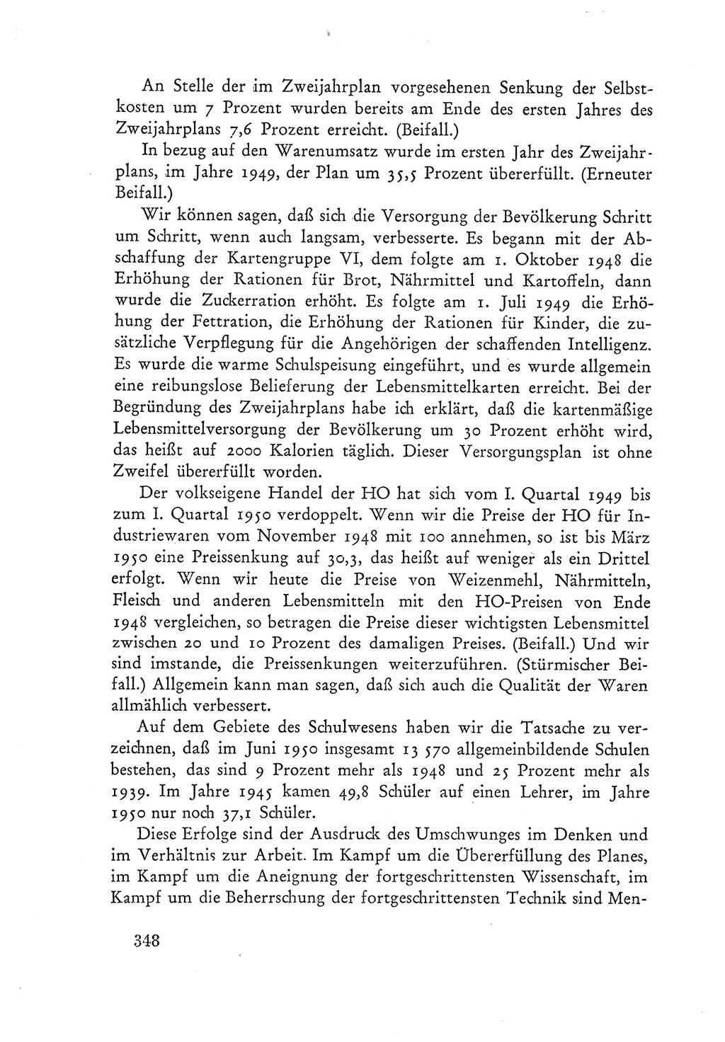 Protokoll der Verhandlungen des Ⅲ. Parteitages der Sozialistischen Einheitspartei Deutschlands (SED) [Deutsche Demokratische Republik (DDR)] 1950, Band 1, Seite 348 (Prot. Verh. Ⅲ. PT SED DDR 1950, Bd. 1, S. 348)