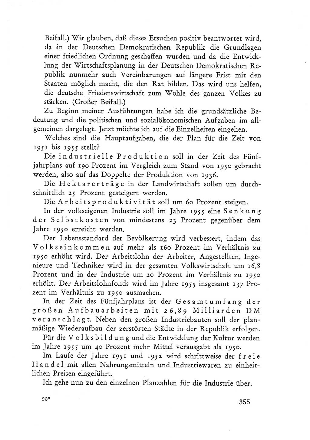 Protokoll der Verhandlungen des Ⅲ. Parteitages der Sozialistischen Einheitspartei Deutschlands (SED) [Deutsche Demokratische Republik (DDR)] 1950, Band 1, Seite 355 (Prot. Verh. Ⅲ. PT SED DDR 1950, Bd. 1, S. 355)