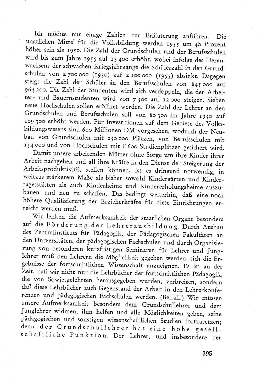 Protokoll der Verhandlungen des Ⅲ. Parteitages der Sozialistischen Einheitspartei Deutschlands (SED) [Deutsche Demokratische Republik (DDR)] 1950, Band 1, Seite 395 (Prot. Verh. Ⅲ. PT SED DDR 1950, Bd. 1, S. 395)