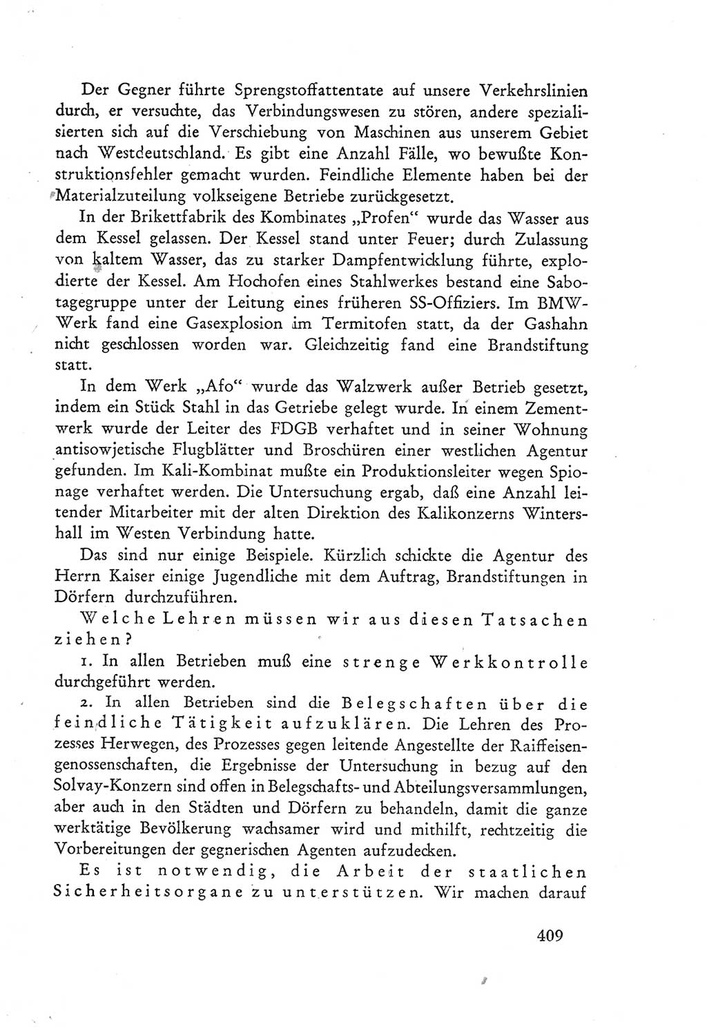 Protokoll der Verhandlungen des Ⅲ. Parteitages der Sozialistischen Einheitspartei Deutschlands (SED) [Deutsche Demokratische Republik (DDR)] 1950, Band 1, Seite 409 (Prot. Verh. Ⅲ. PT SED DDR 1950, Bd. 1, S. 409)