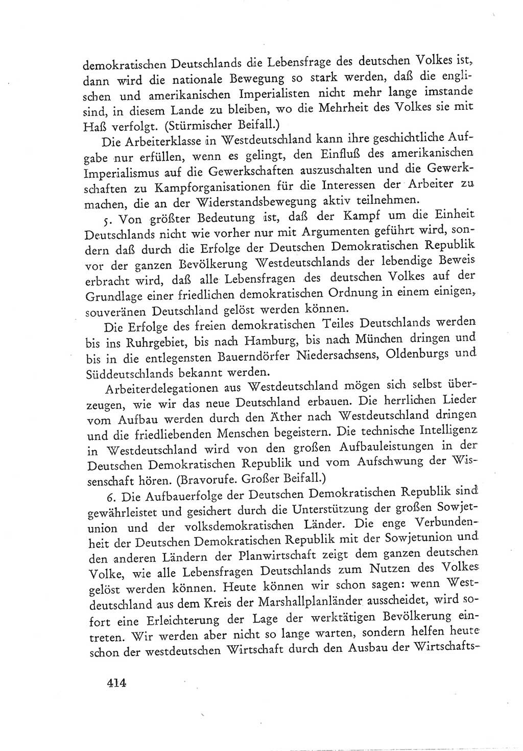 Protokoll der Verhandlungen des Ⅲ. Parteitages der Sozialistischen Einheitspartei Deutschlands (SED) [Deutsche Demokratische Republik (DDR)] 1950, Band 1, Seite 414 (Prot. Verh. Ⅲ. PT SED DDR 1950, Bd. 1, S. 414)