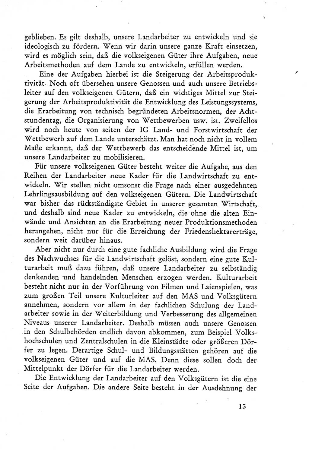 Protokoll der Verhandlungen des Ⅲ. Parteitages der Sozialistischen Einheitspartei Deutschlands (SED) [Deutsche Demokratische Republik (DDR)] 1950, Band 2, Seite 15 (Prot. Verh. Ⅲ. PT SED DDR 1950, Bd. 2, S. 15)