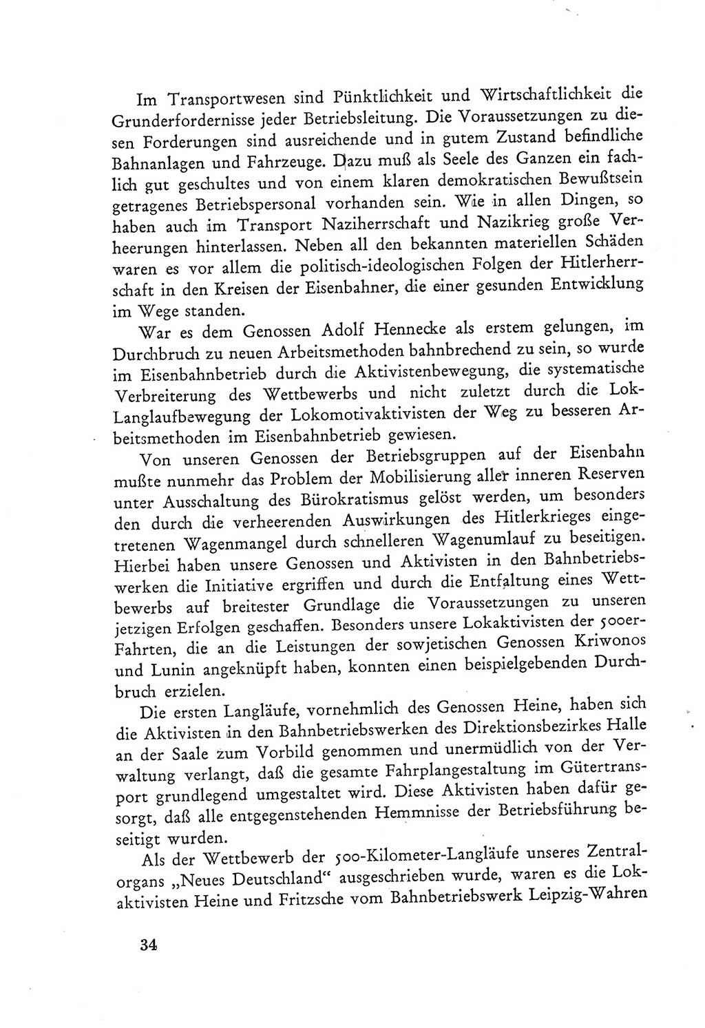 Protokoll der Verhandlungen des Ⅲ. Parteitages der Sozialistischen Einheitspartei Deutschlands (SED) [Deutsche Demokratische Republik (DDR)] 1950, Band 2, Seite 34 (Prot. Verh. Ⅲ. PT SED DDR 1950, Bd. 2, S. 34)