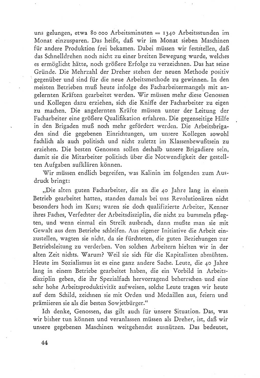 Protokoll der Verhandlungen des Ⅲ. Parteitages der Sozialistischen Einheitspartei Deutschlands (SED) [Deutsche Demokratische Republik (DDR)] 1950, Band 2, Seite 44 (Prot. Verh. Ⅲ. PT SED DDR 1950, Bd. 2, S. 44)