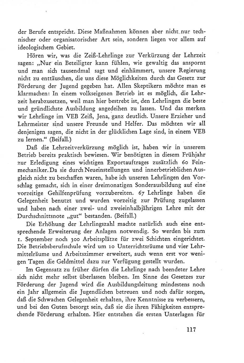 Protokoll der Verhandlungen des Ⅲ. Parteitages der Sozialistischen Einheitspartei Deutschlands (SED) [Deutsche Demokratische Republik (DDR)] 1950, Band 2, Seite 117 (Prot. Verh. Ⅲ. PT SED DDR 1950, Bd. 2, S. 117)