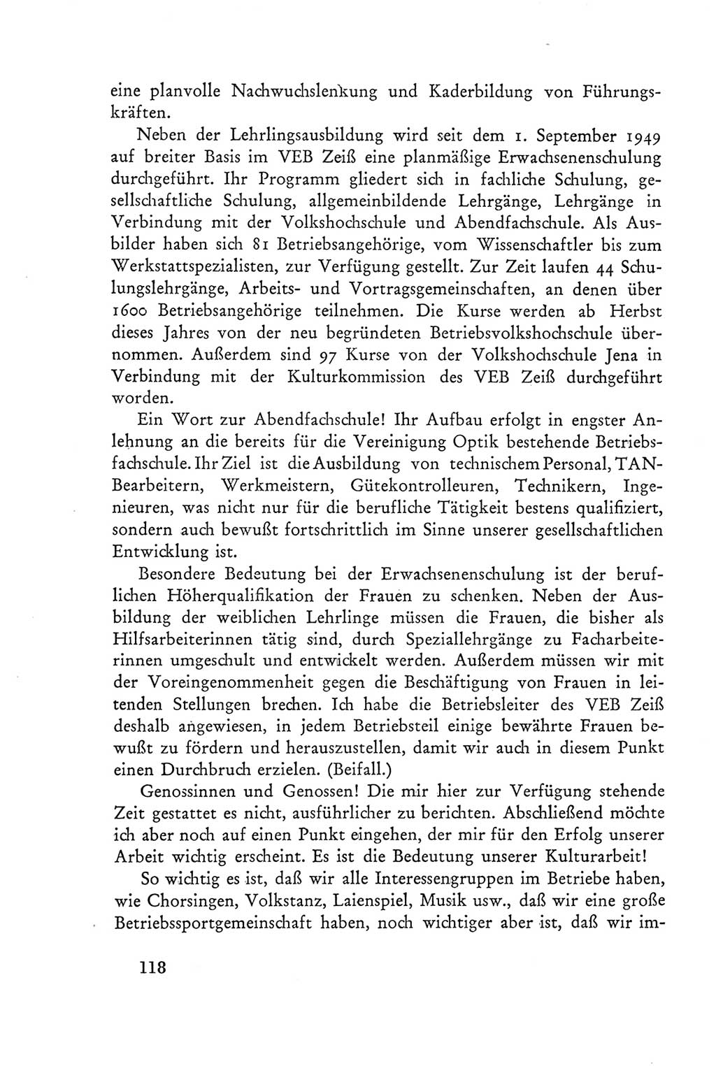 Protokoll der Verhandlungen des Ⅲ. Parteitages der Sozialistischen Einheitspartei Deutschlands (SED) [Deutsche Demokratische Republik (DDR)] 1950, Band 2, Seite 118 (Prot. Verh. Ⅲ. PT SED DDR 1950, Bd. 2, S. 118)